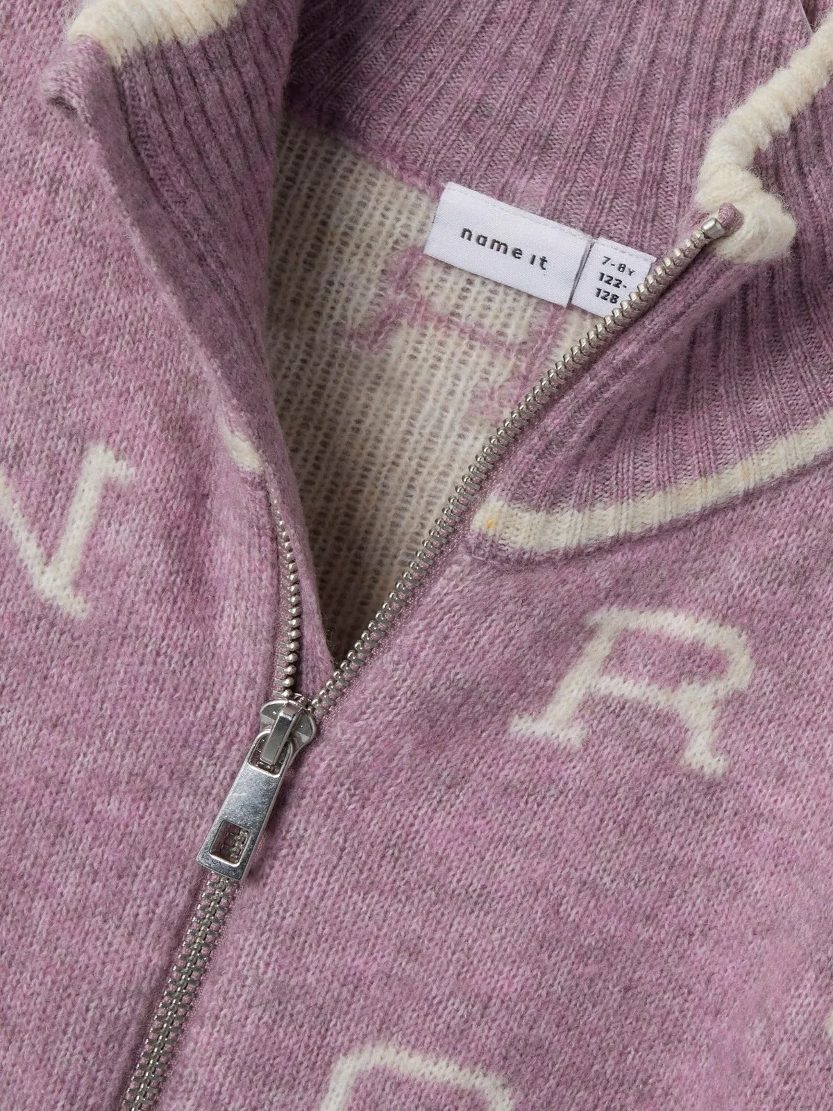 NEIFY OVERSIZED STRIKKET CARDIGAN ZIP - Elderberry sold by Brando product image thumbnail 4