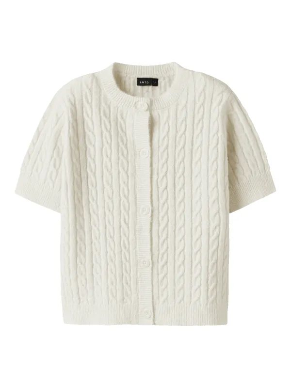 KAVE KORT STRIKKET CARDIGAN - Antique Whit sold by Brando