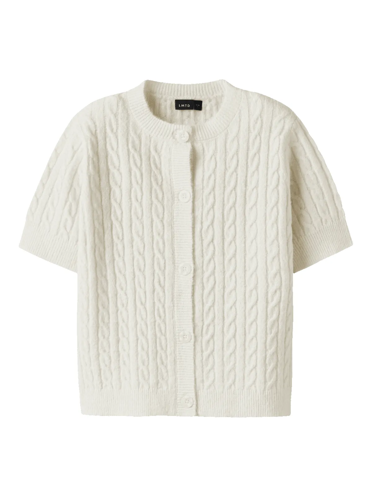 KAVE KORT STRIKKET CARDIGAN - Antique Whit sold by Brando