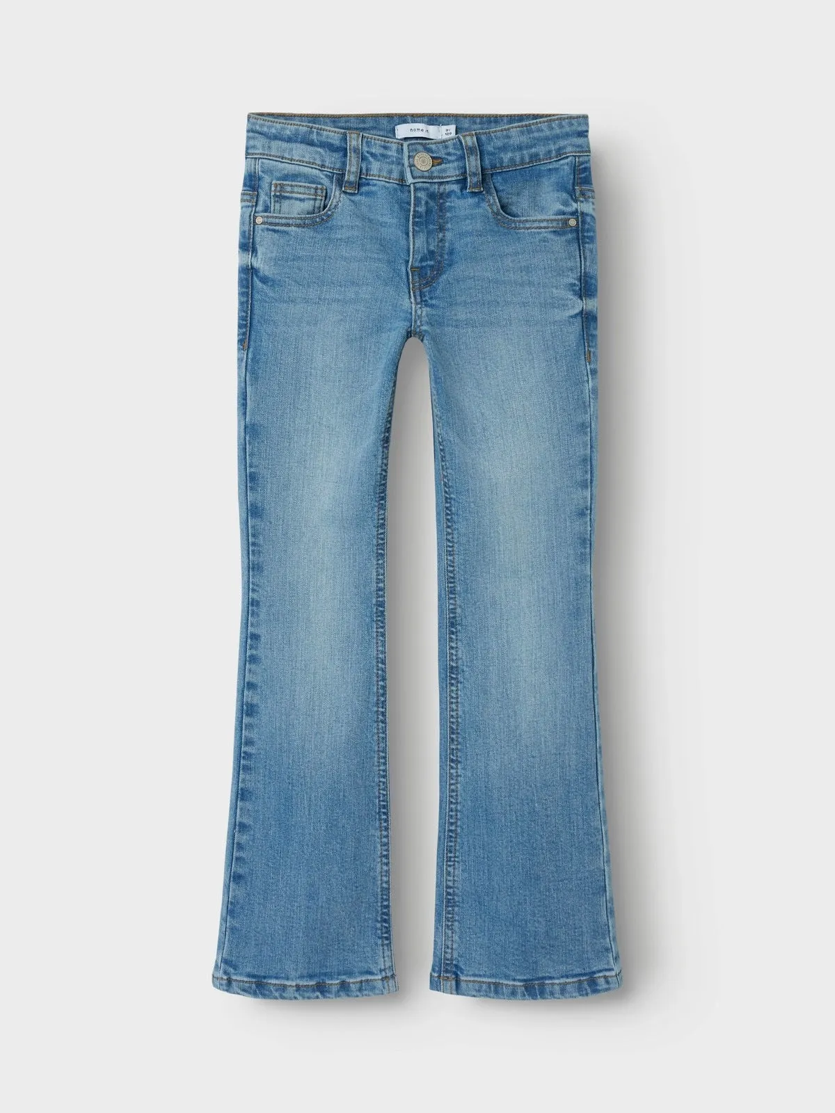 POLLY SKINNY BOOT JEANS - Medium Blue Denim sold by Brando