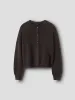 LODET KORT STRIKKET CARDIGAN - Chocolate Brown sold by Brando