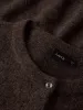 LODET KORT STRIKKET CARDIGAN - Chocolate Brown sold by Brando