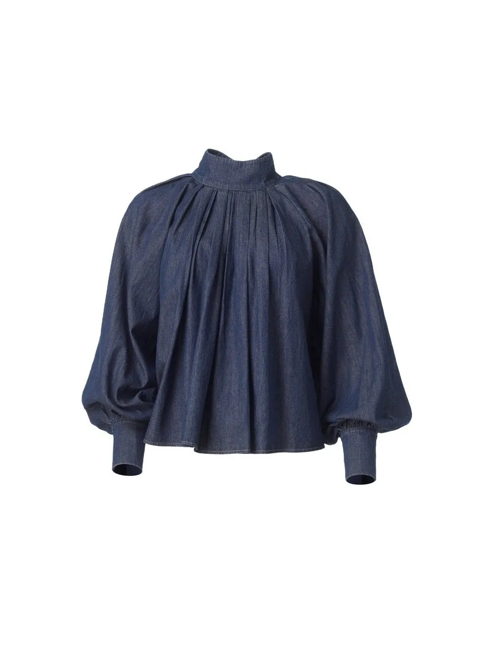Lina denim blouse - blue denim sold by Brando