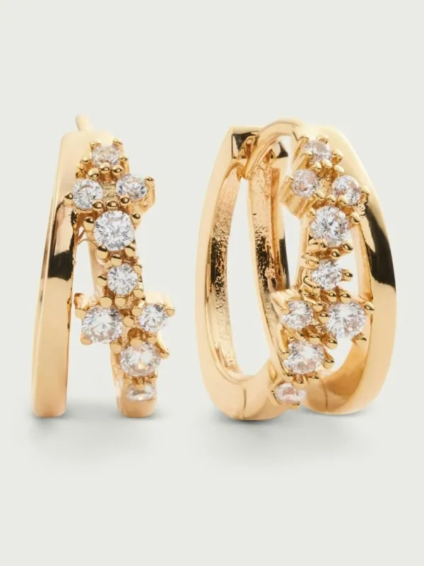 Whisper øredobber - gold plated sold by Brando