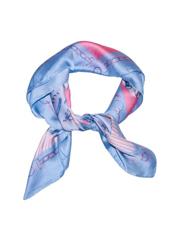 Skjerf mønster - lys blå sold by Brando