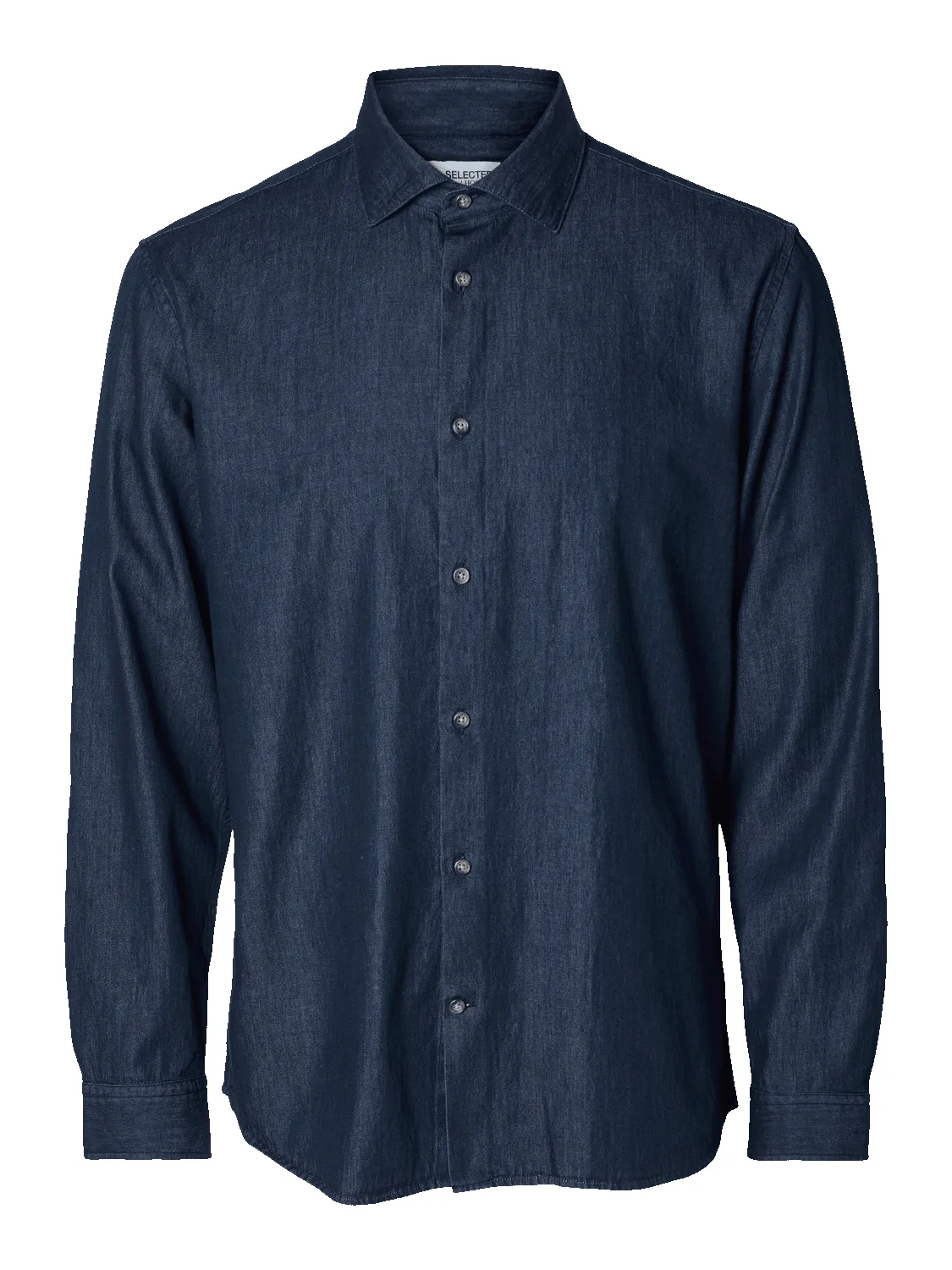 Formal denim skjorte - dark blue denim sold by Brando