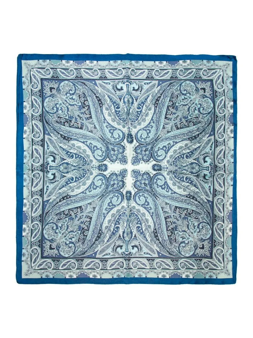 Skjerf paisley - blå sold by Brando