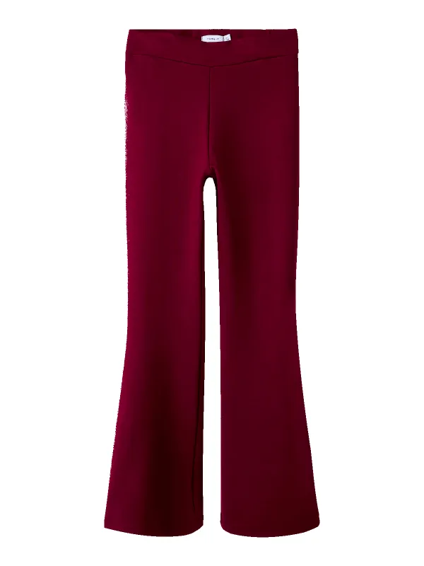FRIKKALI BOOTCUT BUKSE - BURGUNDY sold by Brando