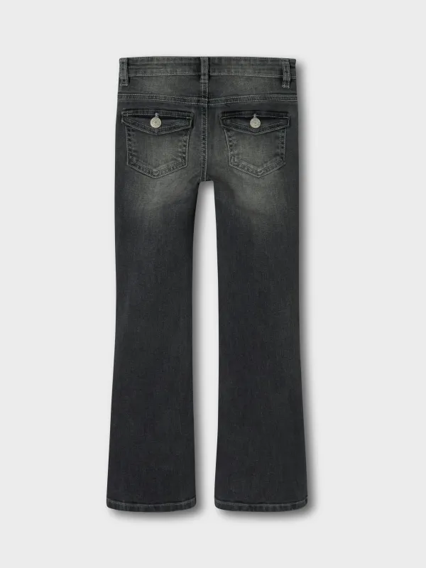 POLLY SKINNY BOOT JEANS - Dark Grey Denim sold by Brando