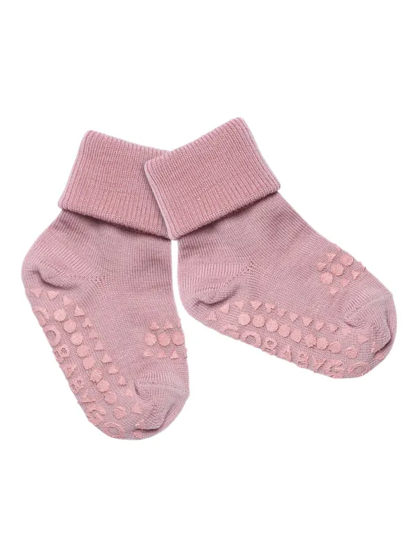Non slip ull sokker - rose blush sold by Brando