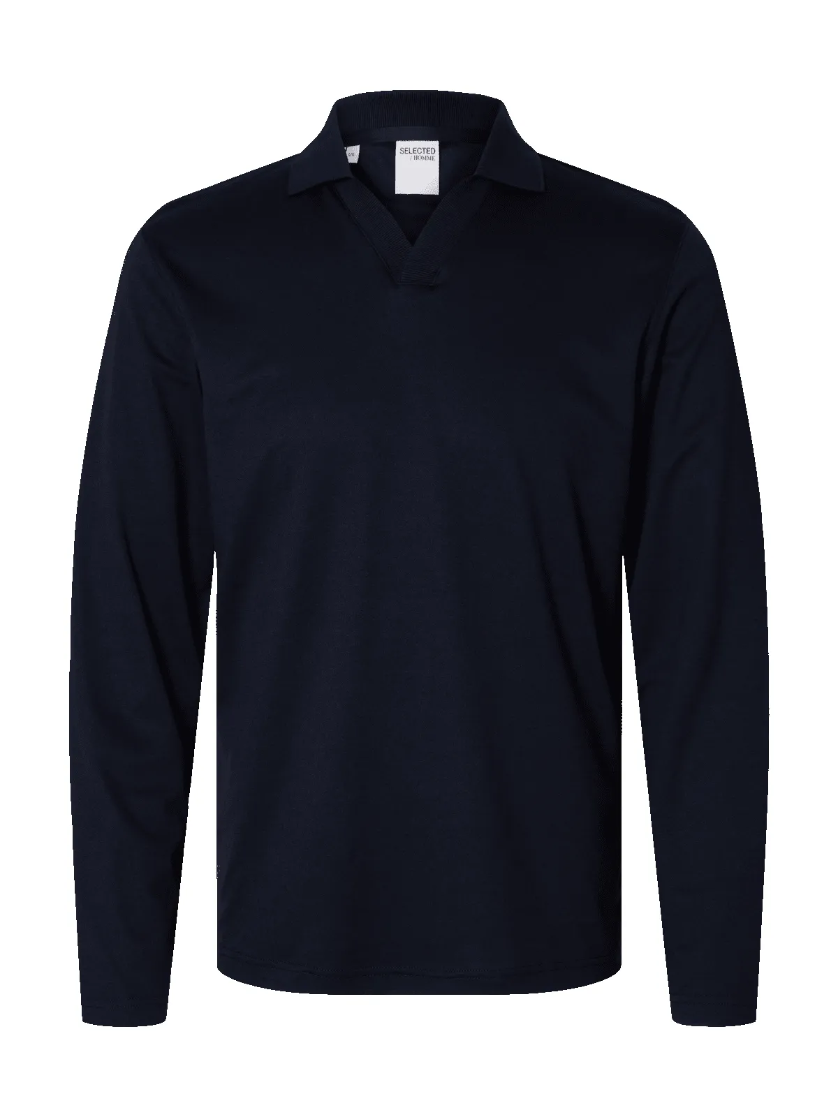 Fave split neck polo skjorte - navy blazer sold by Brando