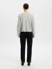 Lulu new knit cardigan - Light Grey Melange sold by Brando
