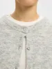 Lulu new knit cardigan - Light Grey Melange sold by Brando