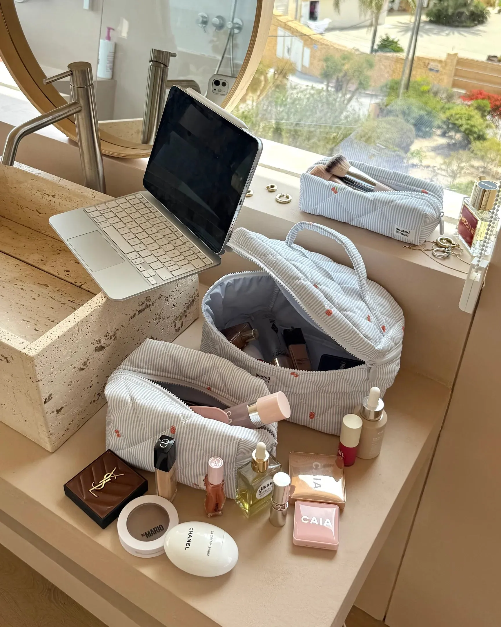 Blå Stripete Toalettmappe - Liten sold by Brando product image thumbnail 4