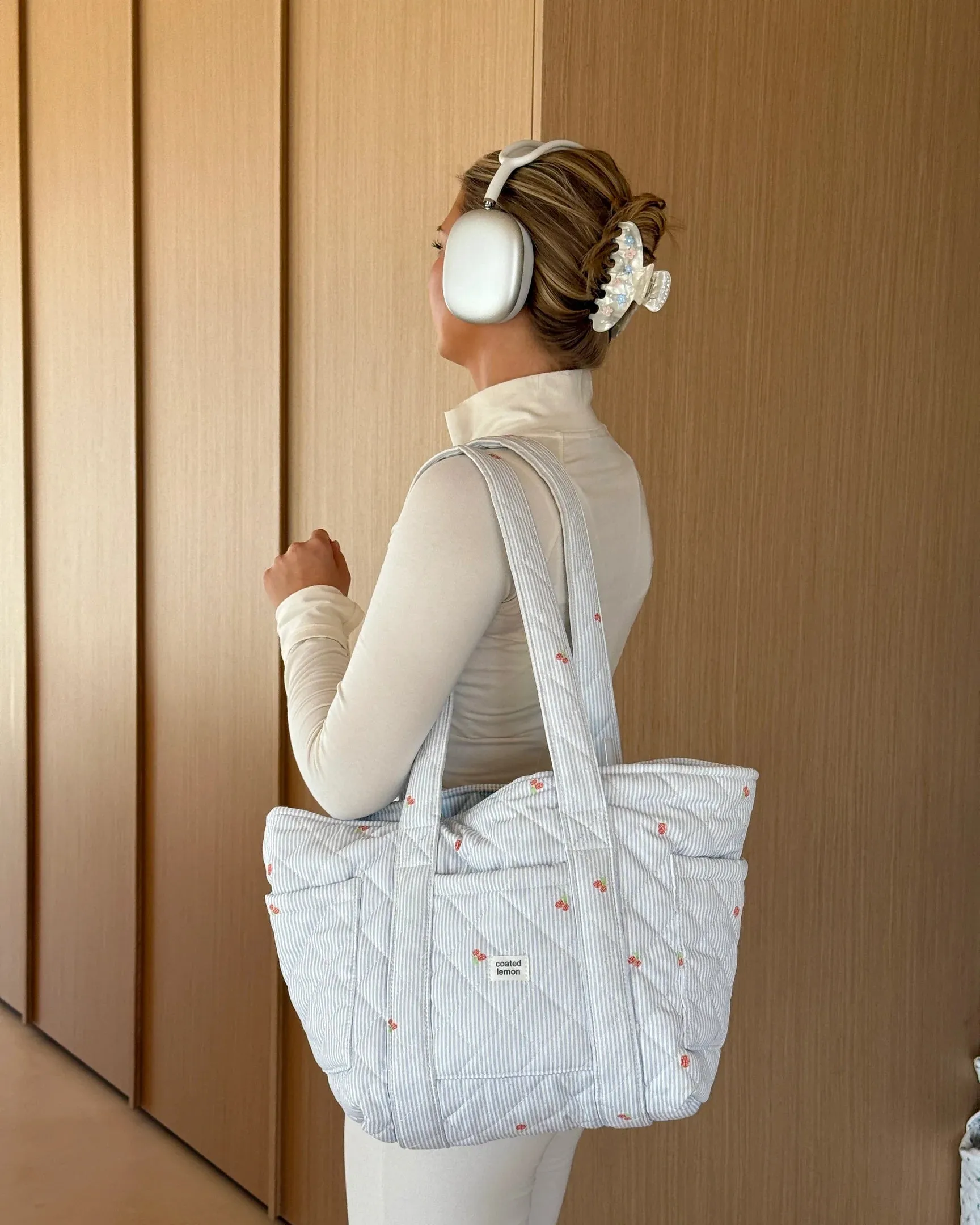 Blå Stripete Skulderveske sold by Brando product image thumbnail 3