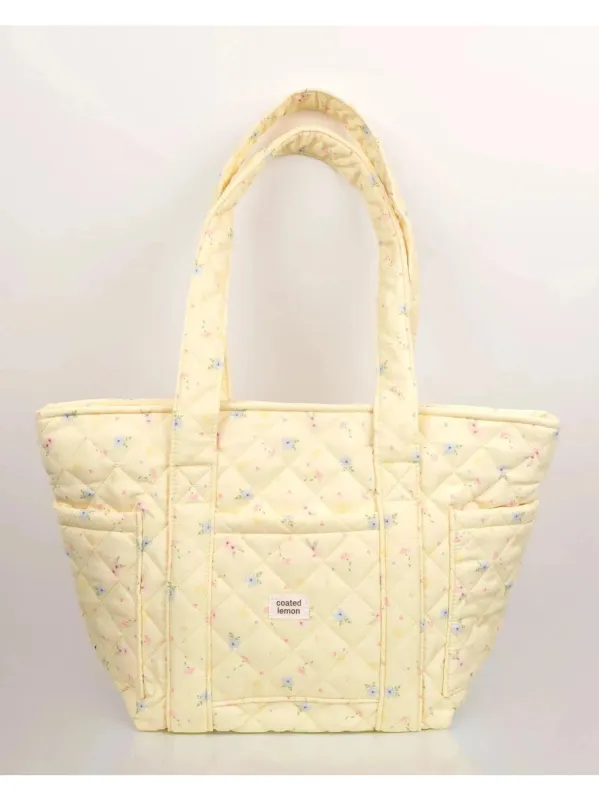 Gul blomster skulderveske sold by Brando