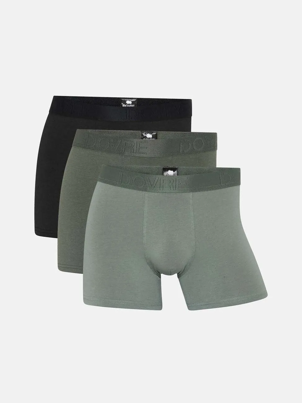 Boxer bambus 3 pakk - flerfarget sold by Brando