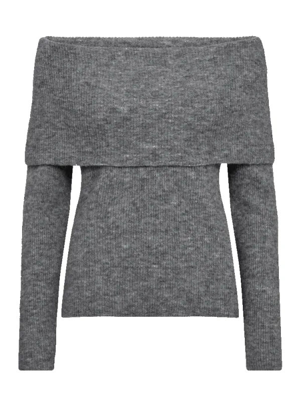 Ibra pullover genser - med. grey melange sold by Brando