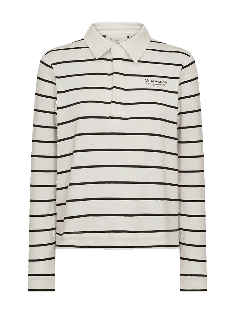 Muse polo - jet stream w. black sold by Brando