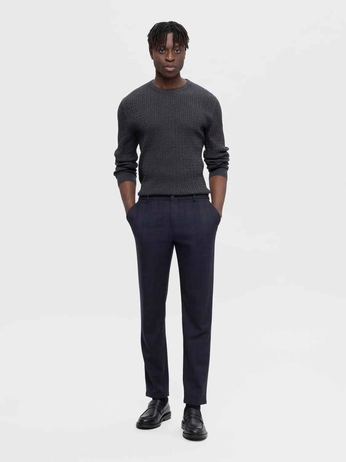 Slim robert flex bukse - navy blazer sold by Brando product image thumbnail 2