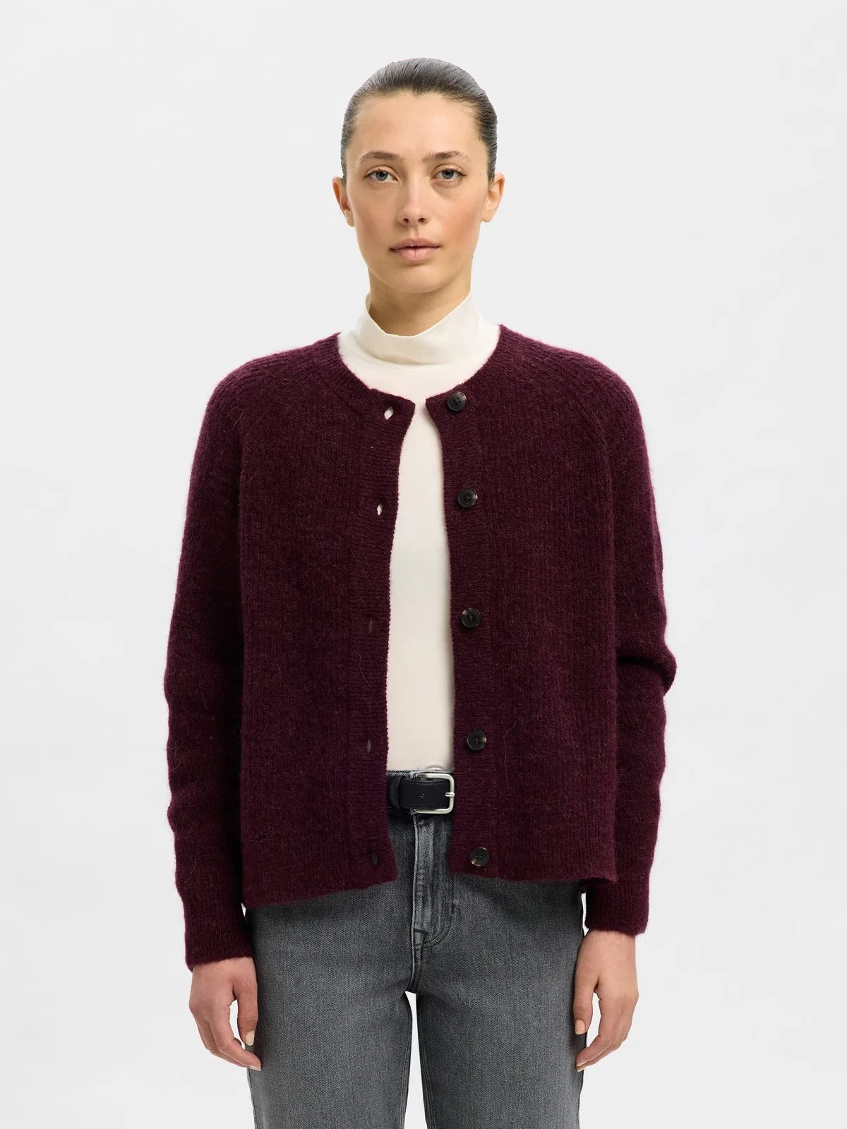 Lulu knit cardigan - fig sold by Brando product image thumbnail 2