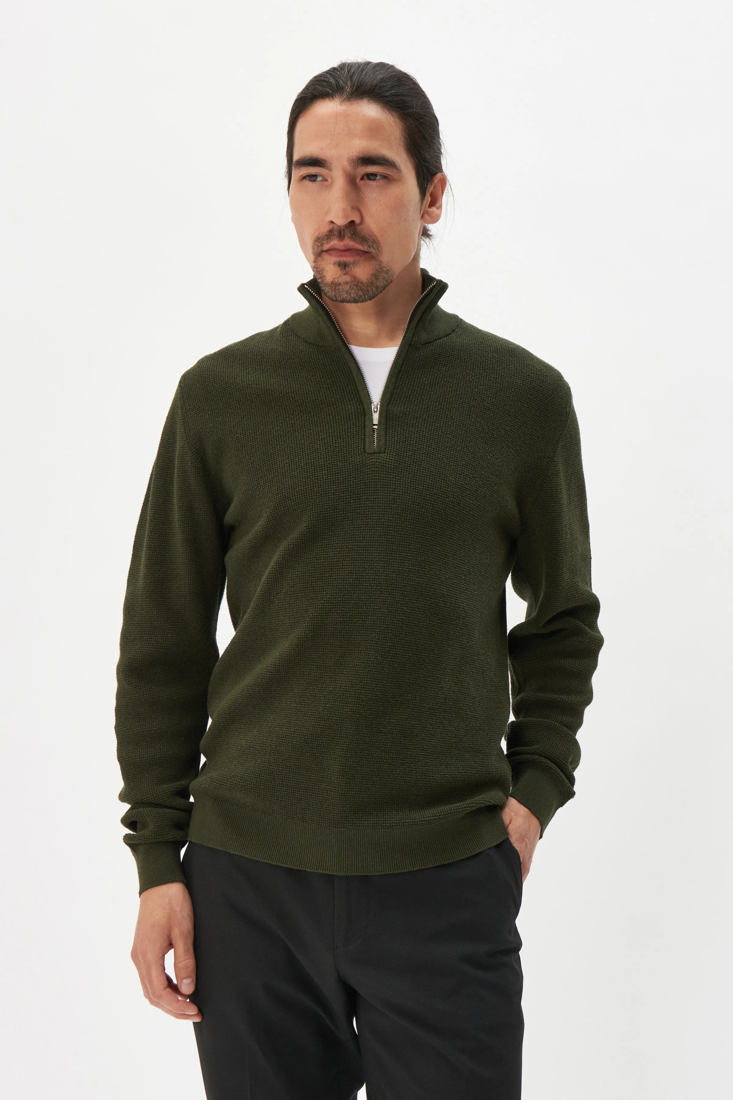 Lagoon Half Zip Genser - Dark Forest sold by Brando product image thumbnail 4