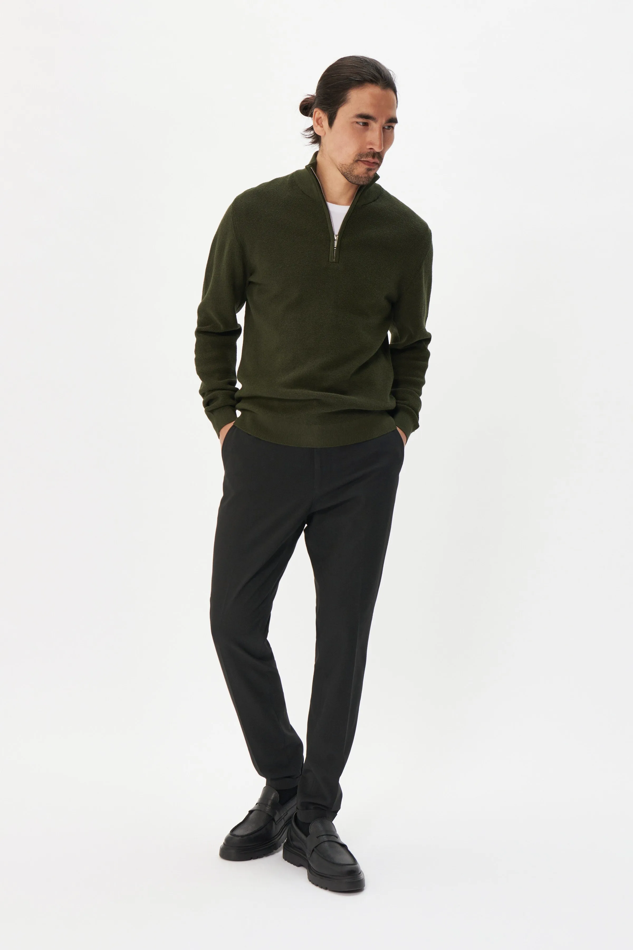 Lagoon Half Zip Genser - Dark Forest sold by Brando product image thumbnail 5