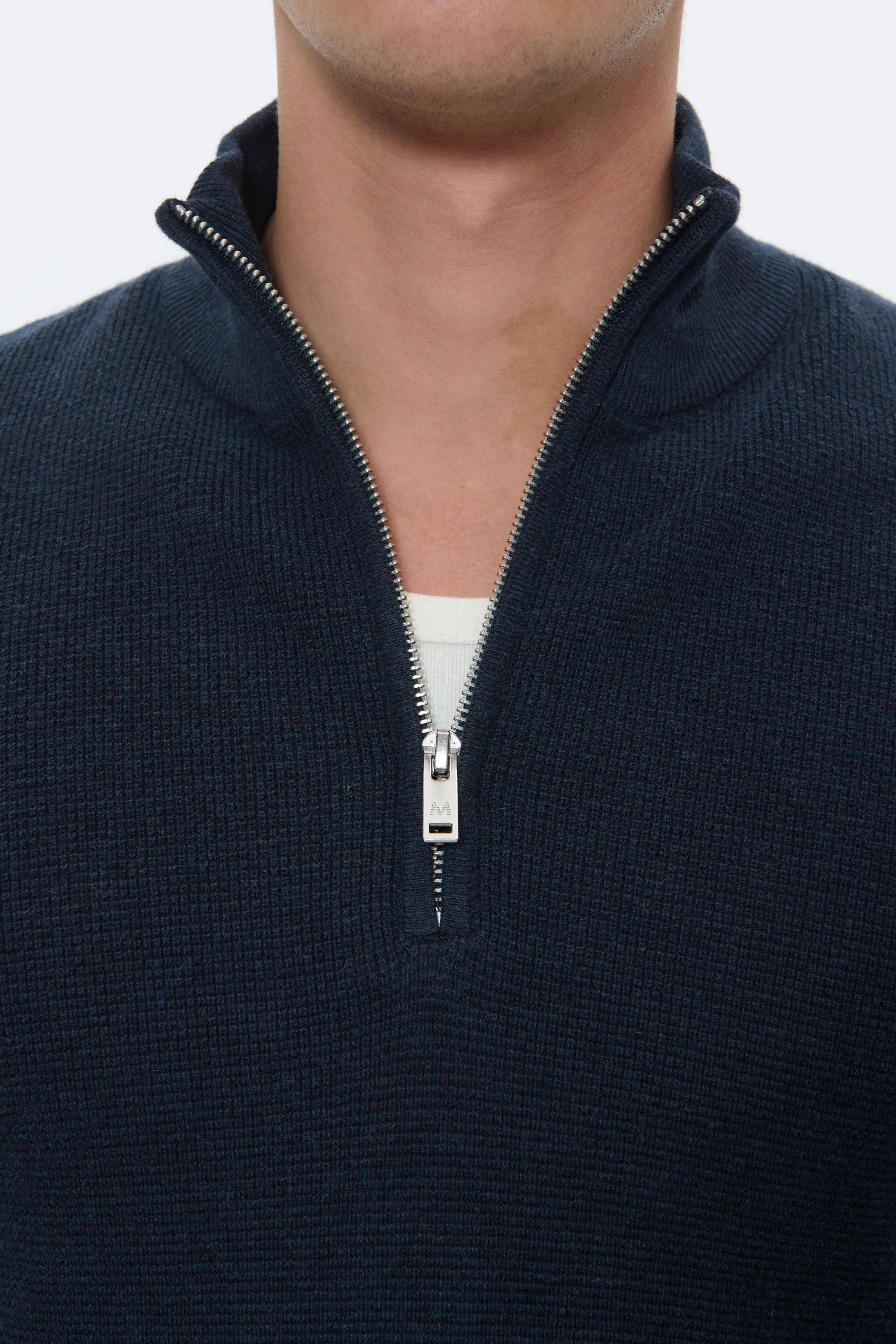 Lagoon Half Zip Genser - Dark Navy Melange sold by Brando product image thumbnail 3