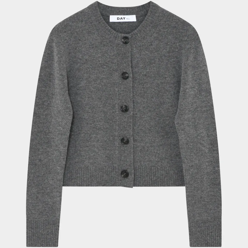Riot Medium Soft Wool Cardigan - MEDIUM GREY MELANGE sold by Brando