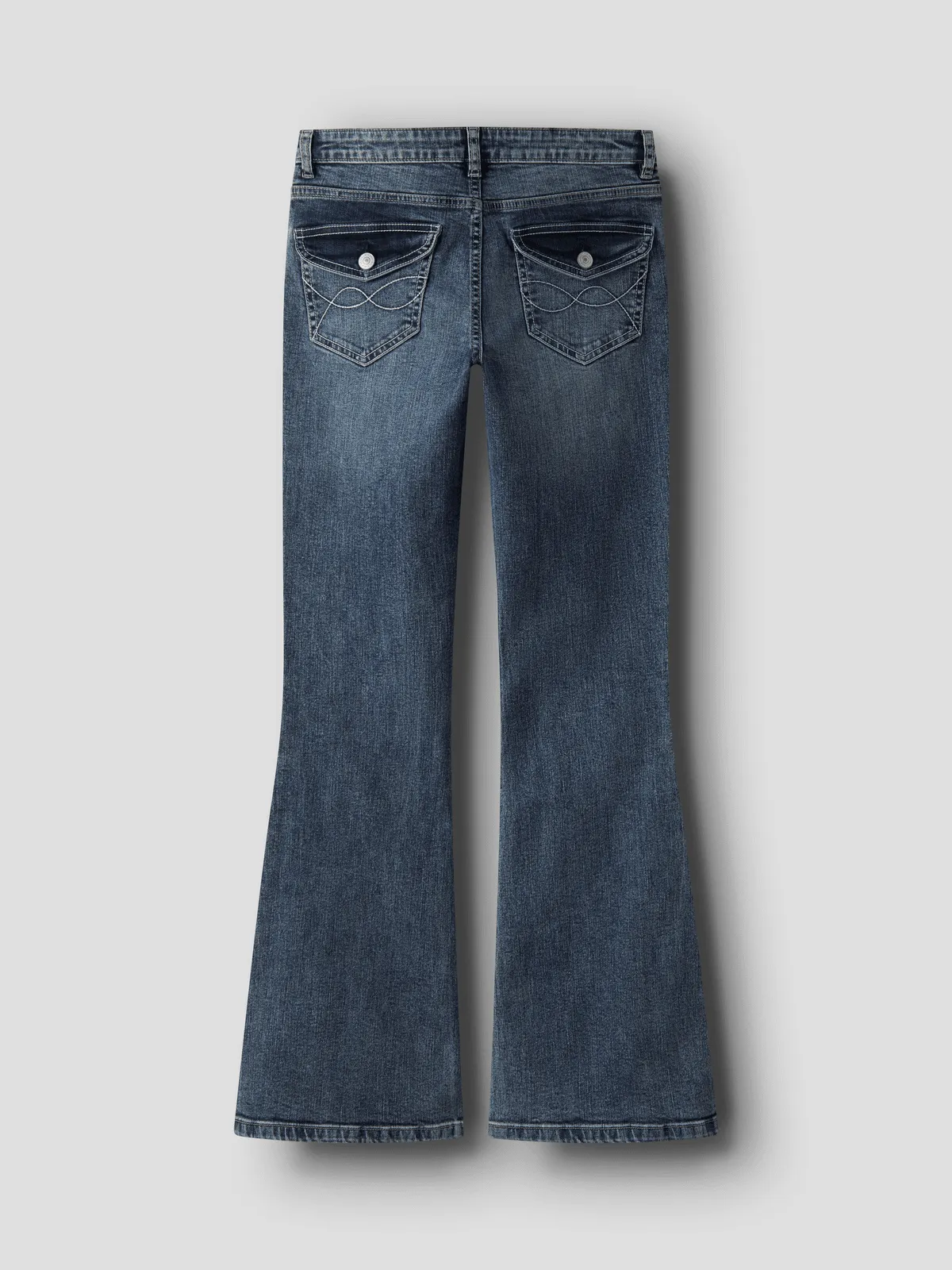 BLIBLING DNM FLARED JEANS - Medium Blue Denim sold by Brando product image thumbnail 5