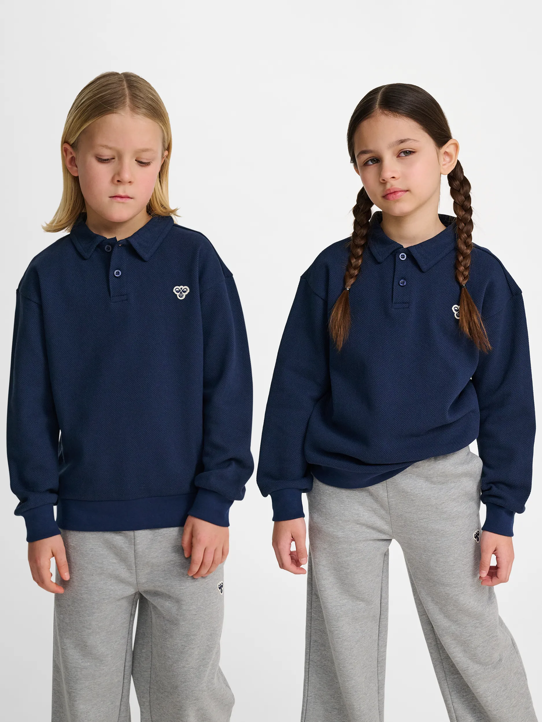JR LOOSE PIQUE POLO SWEATSHIRT - Dress Blues sold by Brando product image thumbnail 3