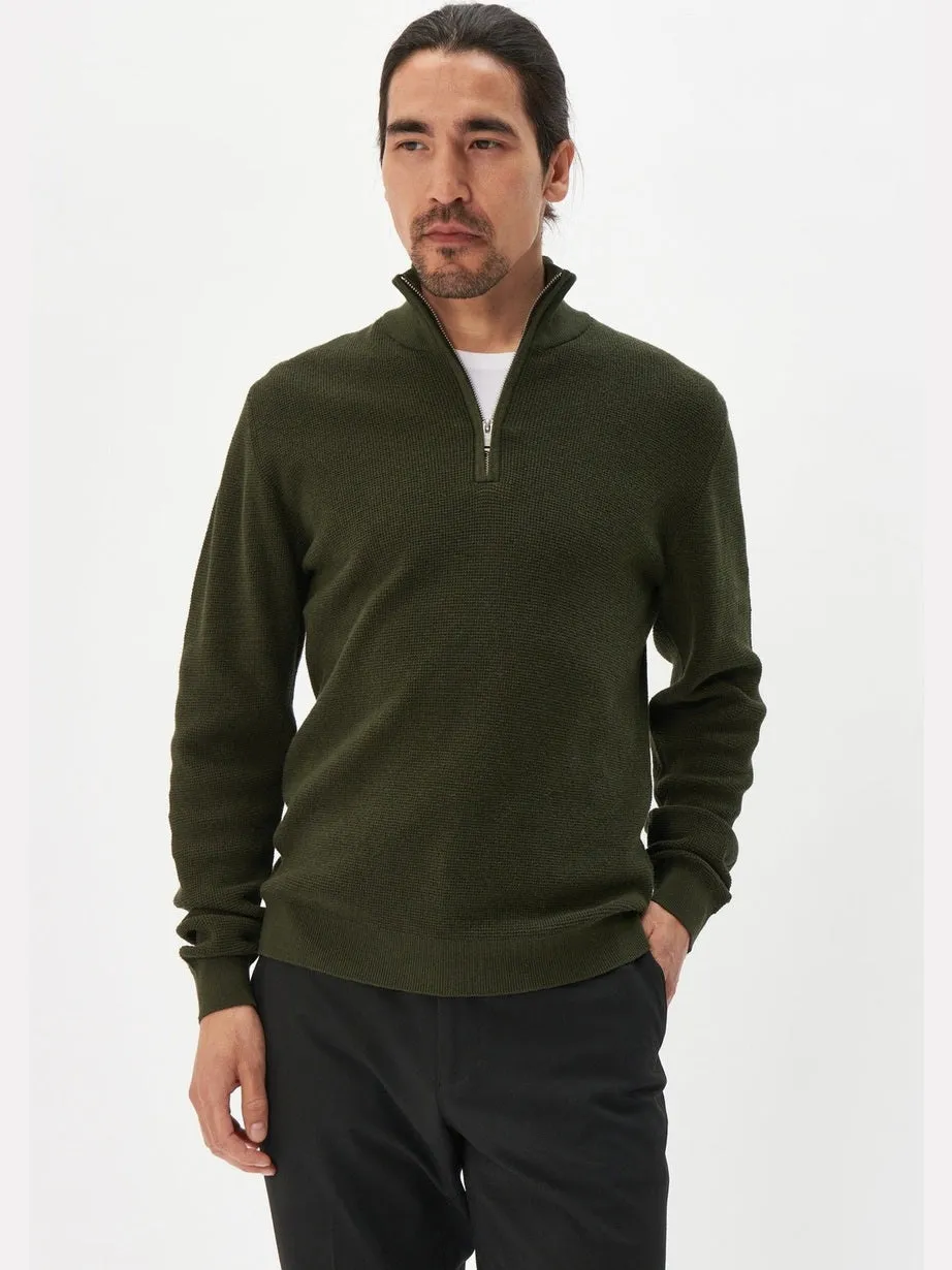 Lagoon half zip genser - dark forest sold by Brando product image thumbnail 4