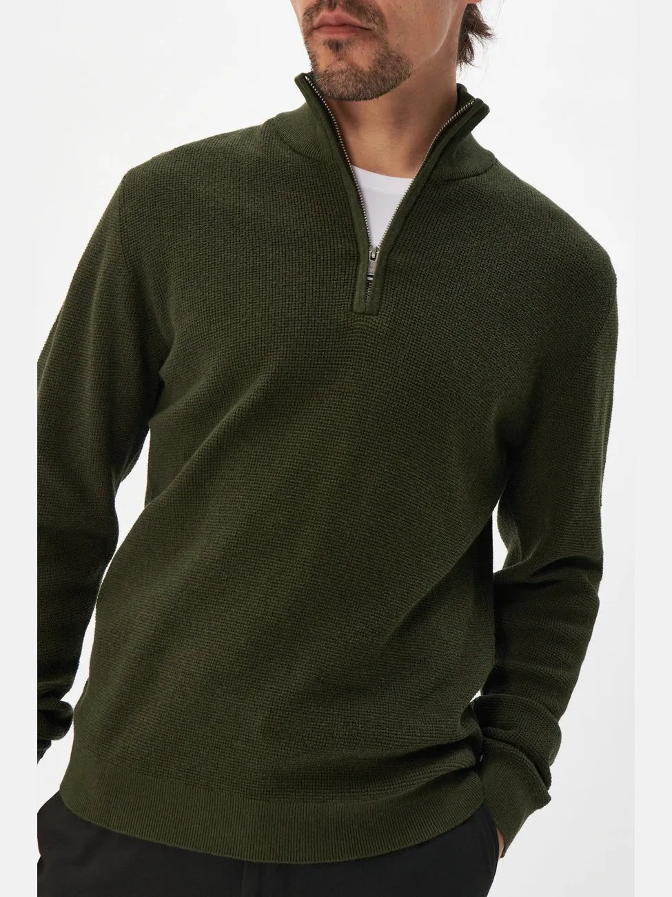 Lagoon half zip genser - dark forest sold by Brando product image thumbnail 3