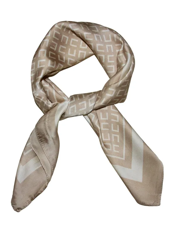 Skjerf - enkel mønster beige sold by Brando