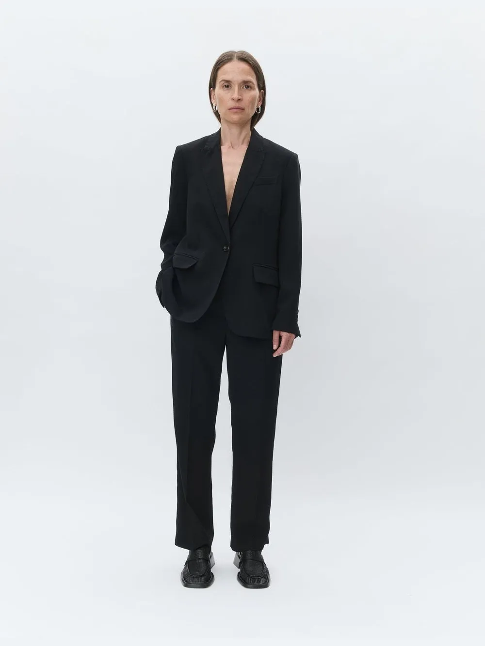 Hector classic gabardine blazer - black sold by Brando product image thumbnail 2