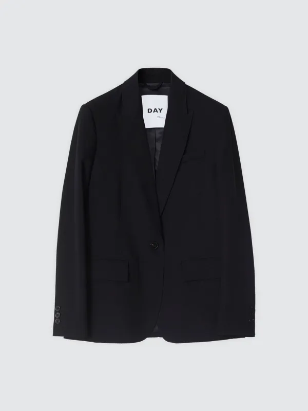 Hector classic gabardine blazer - black made by DAY Birger et Mikkelsen