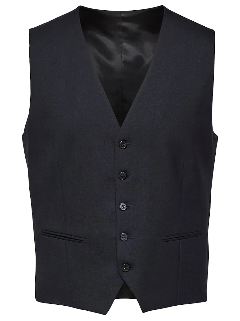Slim-mylohigh navy waistcoat - dark navy sold by Brando