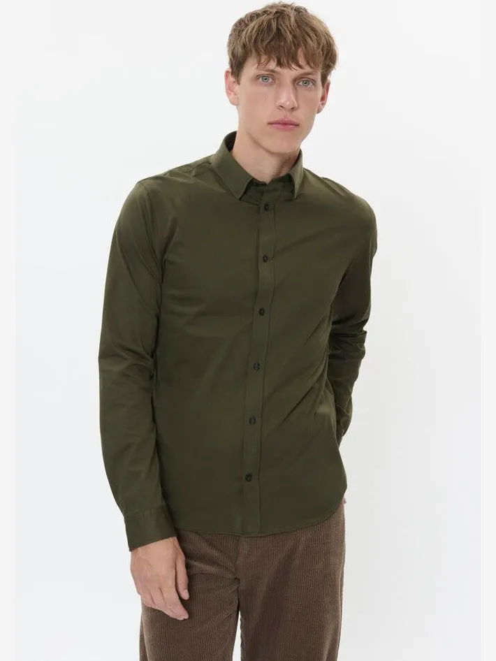 Trostol skjorte - olive night sold by Brando product image thumbnail 2