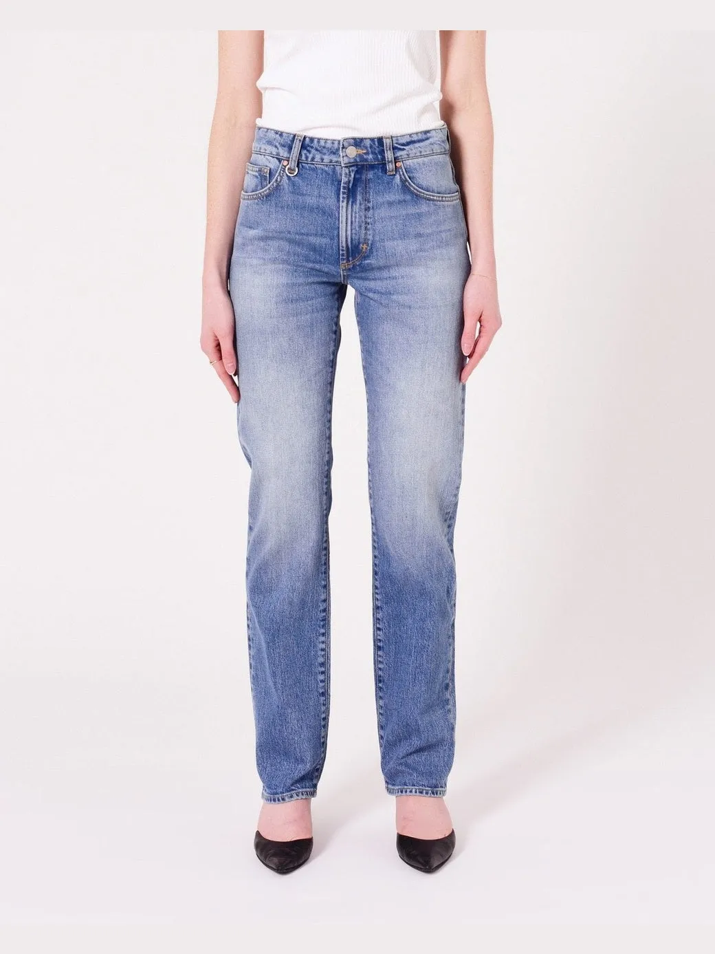 Mica straight jeans - agnesmid vintage indigo sold by Brando