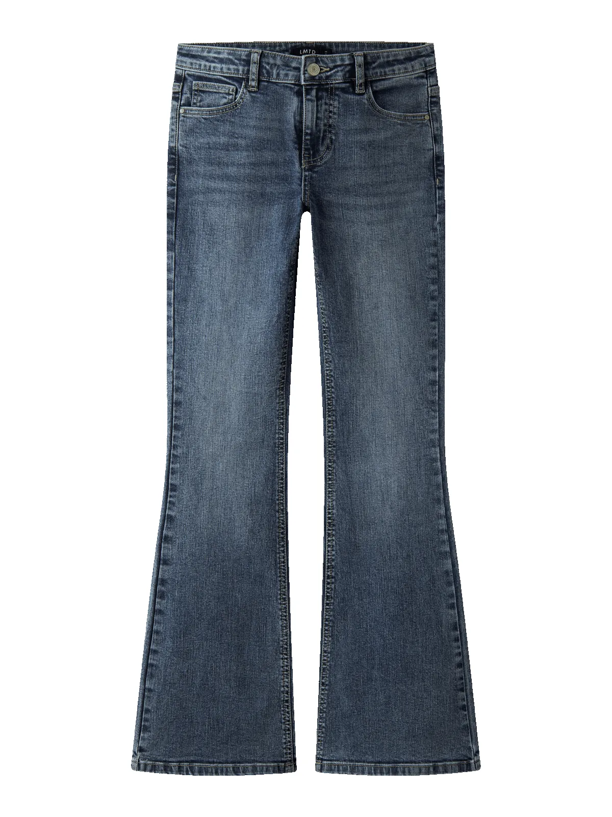 BLIBLING DNM FLARED JEANS - Medium Blue Denim sold by Brando