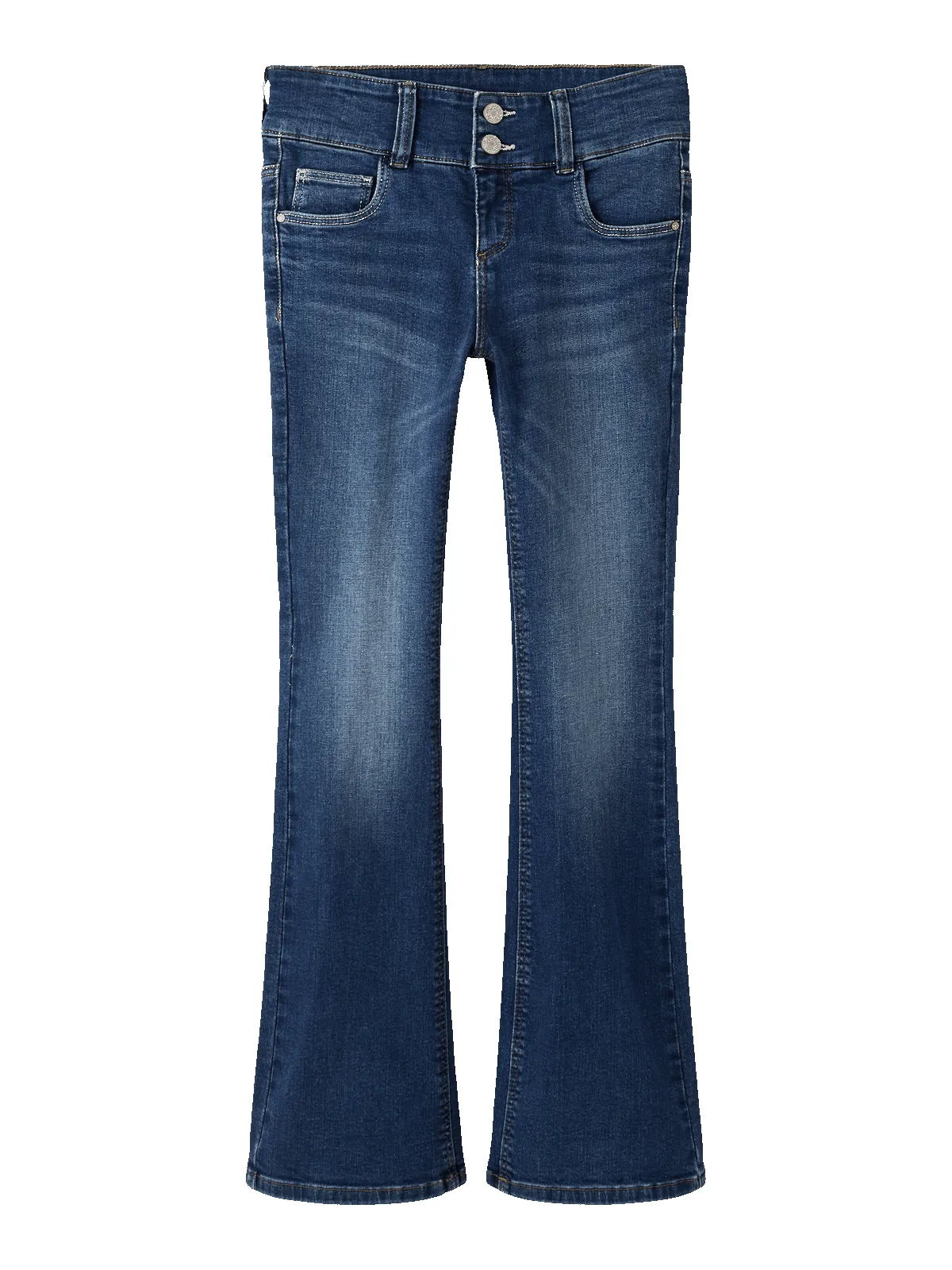 POLLY BOOTCUT JEANS - Medium Blue Denim sold by Brando