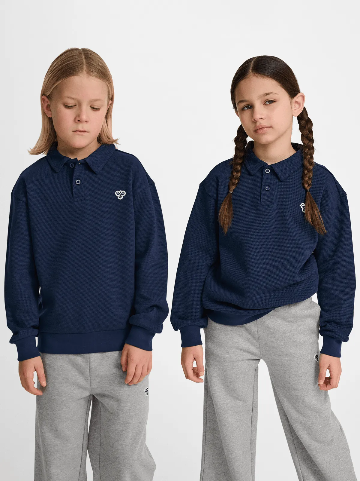 JR LOOSE PIQUE POLO SWEATSHIRT - Dress Blues sold by Brando product image thumbnail 3