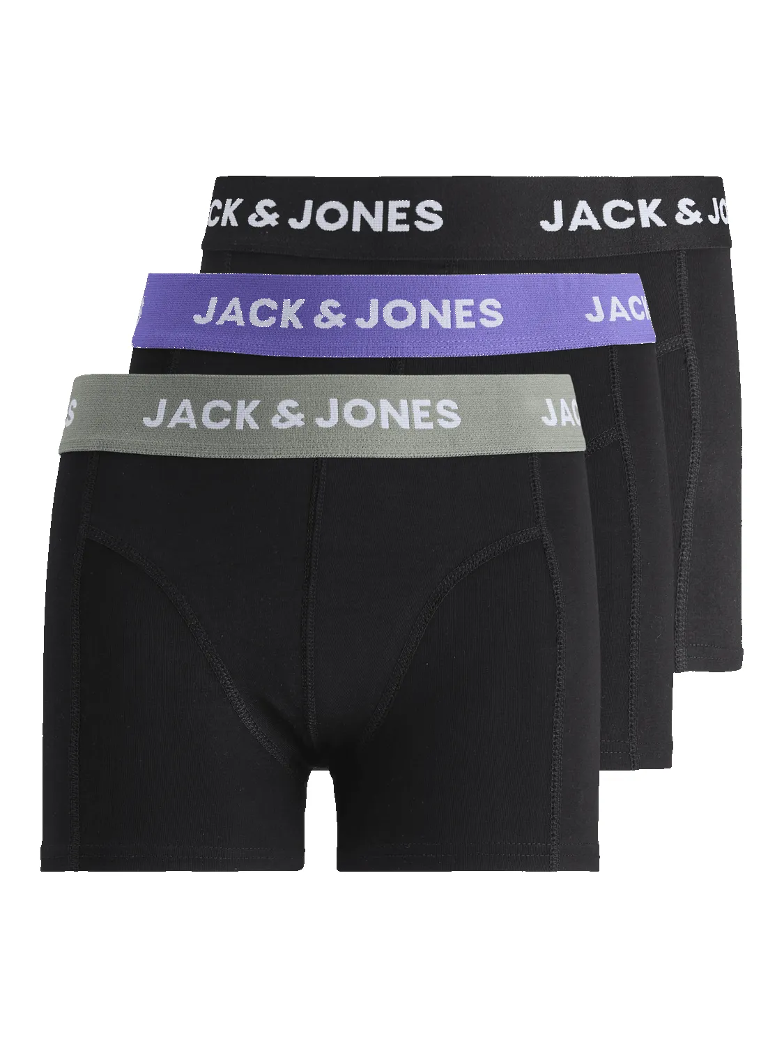 AXEL SOLID TRUNKS 3 PACK JNR - Black sold by Brando