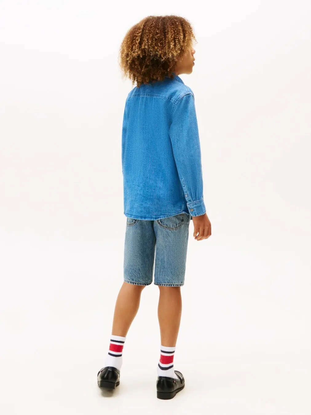 MID BLUE DENIM SKJORTE - Denim Medium Blue sold by Brando product image thumbnail 3