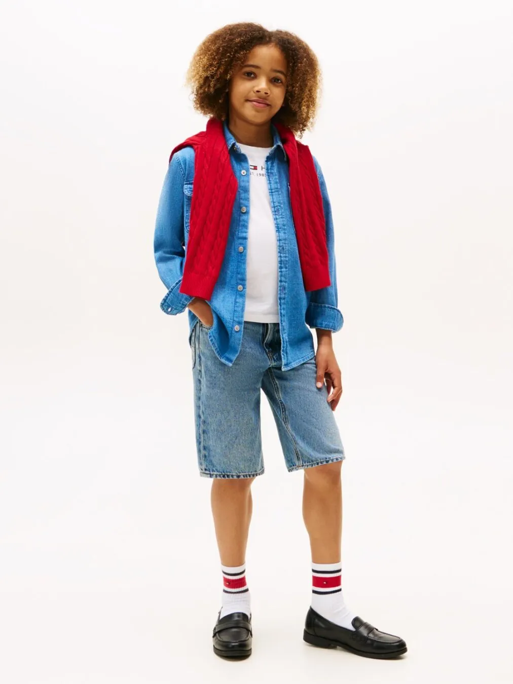 MID BLUE DENIM SKJORTE - Denim Medium Blue sold by Brando product image thumbnail 4