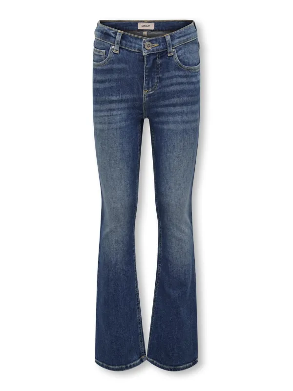 BLUSH FLARED JEANS - Medium Blue Denim sold by Brando