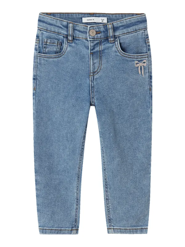 BELLA MOM JEANS - Medium Blue Denim sold by Brando