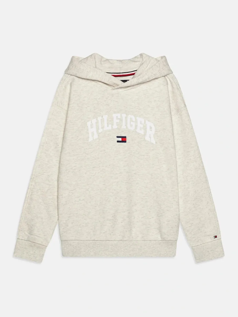 VARSITY HOODIE - Snow White Heather sold by Brando