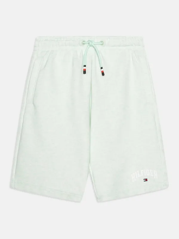 VARSITY SWEATSHORTS - Dew Green Heather sold by Brando