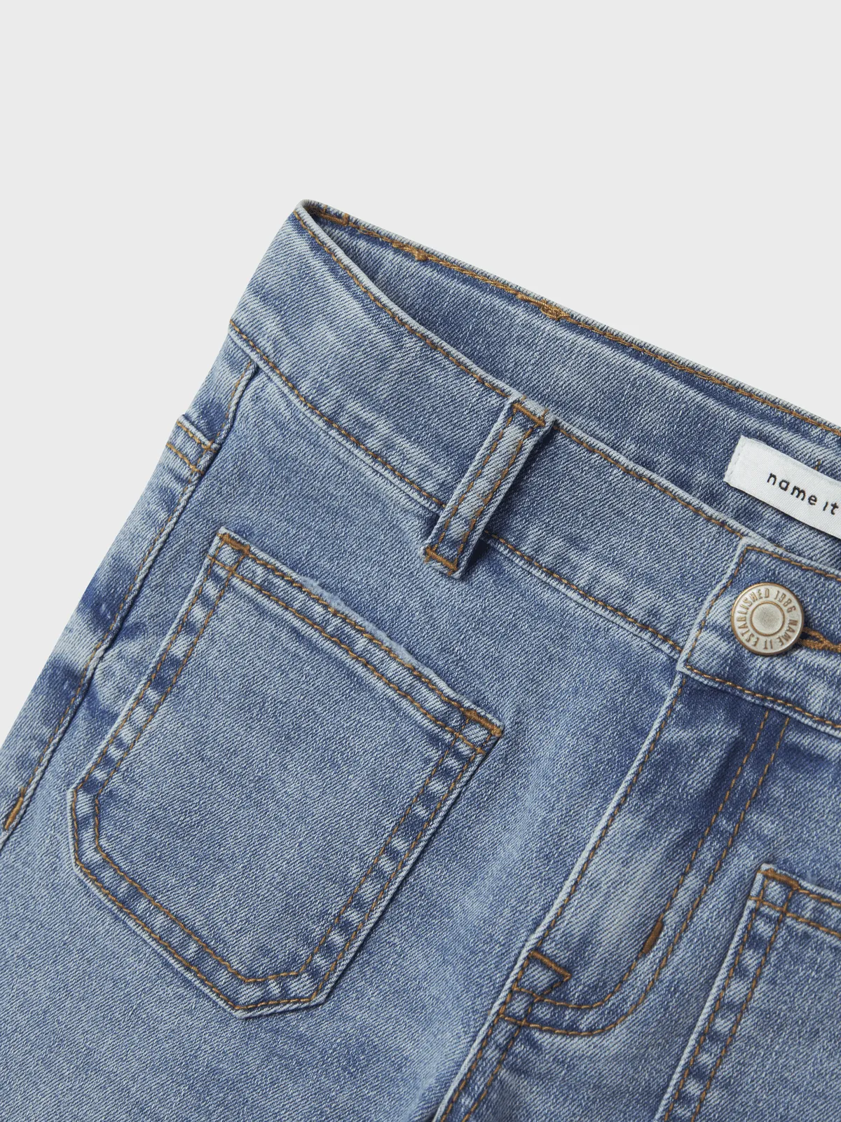 POLLY SKINNY BOOT JEANS - Light Blue Denim sold by Brando product image thumbnail 3